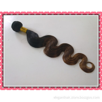 Unprocessed Brazilian Virgin Hair Extension Wavy Hair Three Tone Color Body Wave 22" 100g Ombre Color